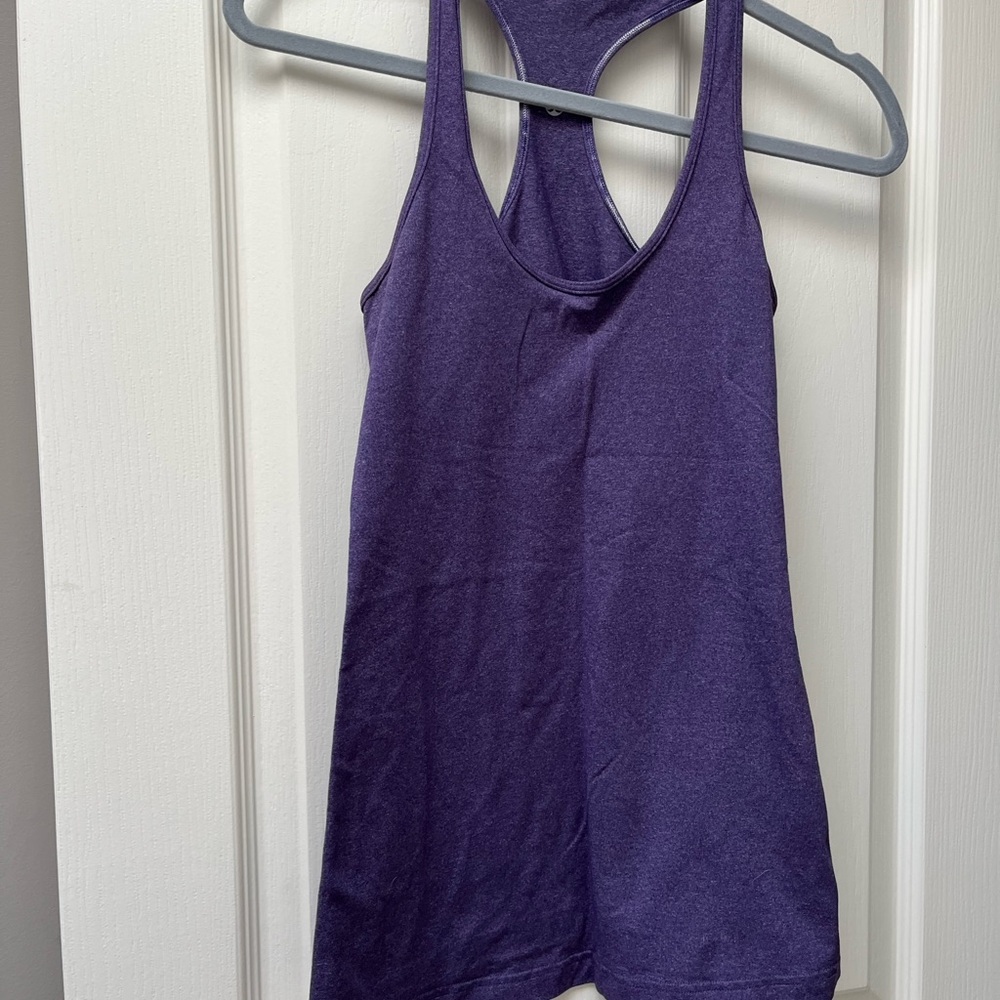 Purple Women's Racerback Tank Top - Picture 1 of 2